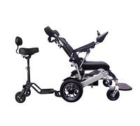 Portable Folding Electric Wheelchair with Double Intelligent Automatic System and Comfortable Pedals for Elderly Mobility Assistance