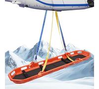 Portable Folding Emergency Stretcher with Lifting Sling and Belt for Athletic Therapists, Sea Rescue, and Clubs
