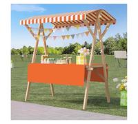 Portable Folding Food Cart Stand - Lightweight Durable Market Display for Outdoor Events, Street Vending & Festivals
