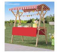 Portable Folding Food Cart Stand - Lightweight Durable Market Display for Outdoor Events, Street Vending & Festivals