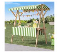 Portable Folding Food Cart Stand - Lightweight Durable Market Display for Outdoor Events, Street Vending & Festivals