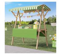 Portable Folding Food Cart Stand - Lightweight Durable Market Display for Outdoor Events, Street Vending & Festivals