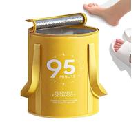 Portable Folding Foot Bath for Pedicure | Waterproof Container with Non-Slip Base for SPA Travel Shower Circulation Cleaning Home