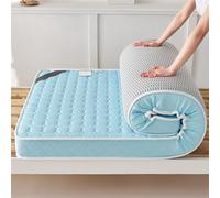 Portable Folding Futon Mattress 8cm Thick Breathable Comfortable Sleeping Pad Outdoor Japanese Style Blue 100x200cm Guest Bed Floor Mattress Ideal for Camping and Travel