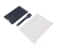Portable Folding Grill Plate Square Iron for camp Portable Folding(Black)