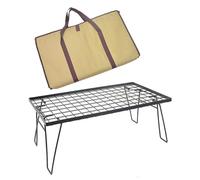 Portable Folding Grill Table Adjustable Height Lightweight Design Multifunctal Barbecue for Camping & nics Easy Setup Portable Carry Bag Included