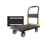 Portable Folding Hand Truck MultiFunctional Flatbed Cart Lightweight and Compact Handheld Transport Trolley ty Platform Dolly