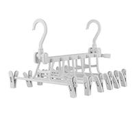 Portable Folding Hanger Clothes Drying Rack Organizer Triple Closet Space Vertical Horizontal Wardrobe Storage