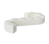 Portable Folding Honeycomb Paper Stool - High Load Capacity - Versatile Design - Modern White Paper Bench for 9 Seats 30CM/12IN Height - Lightweight & Eco-Friendly