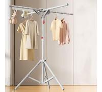 Portable Folding Laundry Rack - Adjustable Tripod Drying Rack for Indoor & Outdoor Use, Easy Storage, No Installation Required