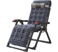 - Portable Folding Loungers for Outdoor Leisure Adjustable Reclining Office Chair Blue Lawn Chair for Deck Patio Camping and Beach Use