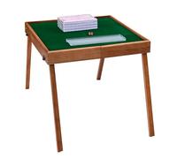 Portable Folding Mahjong Table with Complete Game Set, Foldable Wooden Storage Bag, Ideal for Household and Outdoor Recreation
