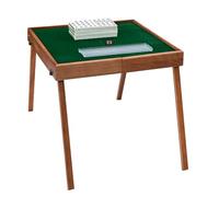Portable Folding Mahjong Table with Complete Game Set, Foldable Wooden Storage Bag, Ideal for Household and Outdoor Recreation