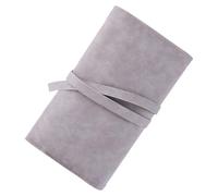 Portable Folding Makeup Brush Storage Bag in Grey for Travel