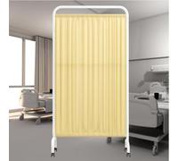 Portable Folding Medical Privacy Screen - 1-6 Panel Indoor Temporary Room Partition Fencing With Wheels, Movable Protective Privacy Screens, For Healthcare, Clinics(E,4-Panel)