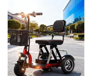 Portable Folding Mobility Scooter, Mobility Scooters for Adults, Scooters for Senior Citizens,Ideal for Elderly & Disabled,Comfortable Seat,20A,8 inch