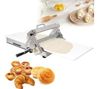 Portable Folding Pastry Machine for Home Use - Hand-Cranked Pressurized Pizza Dough Sheeter for Bread, Croissant, Tart, Lasagne