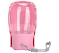 Portable Folding Pet Outdoor Water Bottle, Plastic Dog and Cat Travel Drinking Kettle with One - Touch Leak - Proof Lock, Activated Carbon Filter, and Wrist Lanyard for Hiking, (folding cup powder)