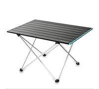 Portable Folding Picnic Table - Lightweight Aluminum Alloy Camping & Fishing Table Max Load 25Kg Ideal for Outdoor BBQ Self-Driving Adventures Easy to Carry