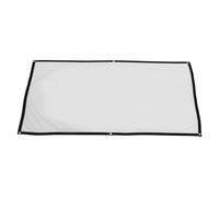 Portable Folding Projector Screen 72 Inch 16: 9 Polyester White | Indoor Outdoor Use, Metal Grommets, Punch Free Installation, Delicate Silky Surface, Games
