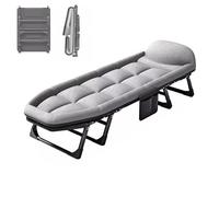 Portable Folding RecliGarden Chairs Adjustable 6 Position Camping Cot for Adults Comfortable unger for Outdoor Relaxation Lightweight & Easy to Carry