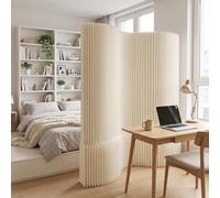 Portable Folding Room Divider - Expandable Honeycomb Wall ion for Office Dorm & Studio - 6 FT H × 13 FT W - Stylish Brown Detachable Separator - Versatile & Space Divider