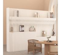 Portable Folding Room Divider - Freestanding Partition for Indoor & Outdoor Use - Decorative Paper Screen Retractable & Lightweight Ideal for Home & Office Spaces