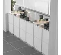 Portable Folding Room Divider with Lockable Wheels Freestanding 6-Panel Wall Divider for Indoor Space Separation 150cm/59in Ideal for Home and Office Use