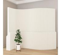 Portable Folding Room Dividers 157" L x 87" H SpaceSaving Temporary Wall Partitions Easy to Move Versatile Detachable Design for Home Office Events