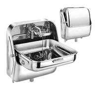 Portable Folding RV Sink Stainless Steel Hand Wash Basin with Cold Water Faucet, Space Saving Collapsible Sink for Caravan, Camper, Boat, Van, Bar and Mobile Kitchen