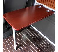 Portable Folding RV Wall Table - Lightweight Cactus Red Trestle for Camping Travel & Outdoor Use - Easy to Inll Space-Saving Caravan Table