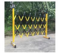 Portable Folding Safe Ber, Extendable Steel Gate with Wheels, Yellow & Black, le Fence 1.2 x 6m for Indoor & Outdoor Use, Child & Pet Safe