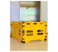 Portable Folding Safety Barrier for Work Zones Warehouses Traffic Safety - Easy Setup Design Ideal for Construction and Event Management