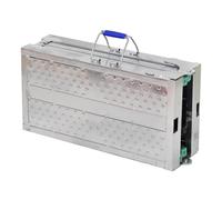 Portable Folding Scaffold Platform with 400KG Capacity, Adjustable Height and Anti-Slip Surface for Painting and Construction