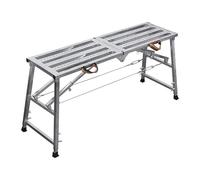 Portable Folding Scaffolding Ladder Platform - Adjustable Height Workbench Carbon Steel Scaffold Tower Stool with 400kg Capacity 200CM Multi-Purpose Design