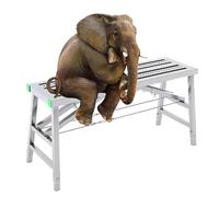 Portable Folding Scaffolding Tower - Adjustable Height Work Platform for High Painting, Cleaning, and Decorating Tasks