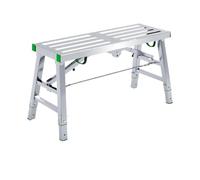 Portable Folding Scaffolding Work Platform - 880 lbs Capacity Adjustable Height Galzed Steel Easy Storage & Setup - Ideal for Construction & Home Projects