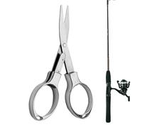 Portable Folding Scissors - Multi Use Compact Cutting Tool | Retractilile Scissors for Travellers Hospital Office | Practical Tool for Craft Survival Camping Emergency