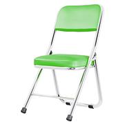 Portable Folding Seat with Back Support - Comfortable Upholstered Chair for Office, Conference Room, and Kitchen