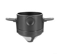 Portable Folding Stainless Steel Coffee Filter Funnel for Paperless Pour Over Coffee Maker Single Cup Brewing Outdoor Use (A)