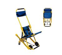 Portable Folding Stair Chair Manual Lift for Emergency Evacuation - Supports Up to 350 lbs, Quick Release Buckles for Safe Disabled Transfer