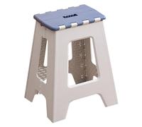 Portable Folding Step Stool with NonSlip & Handle SpaceSaving Design for Indoor/Outdoor UseMultiColor Opts Available (WhiteBlue)