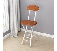 Portable Folding Stool High Bar Chair for Kitchen Counter Dining Room & Pub - Ideal for Home & Commercial Use Space-Saving Design
