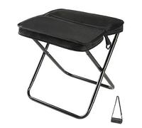Portable Folding Stool with Carry Bag - Lightweight Mini Backpack Chair for Travel, Camping, Hiking, Outdoor Activities - Easy to Carry, Compact Design (Beige, S)