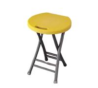 Portable Folding Stool with Handle 200 kg Capacity 48.3 cm Round Folding Chair for Kitchen & Garden Lightweight Stylish Design Ideal for Outdoor & Indoor Use