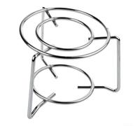 Portable Folding Stove Rack for Camping Hiking Picnic | Robust welded iron, high for temp resistant, supports heavy cast iron, prevents tipping, safe outdoor use