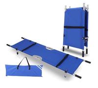 Portable Folding Stretcher for Medical Emergencies - First Aid Stretcher with Wheels for Safe Patient Transportation in Ambulances