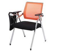 Portable Folding Student Chair with Desk Ergonomic Mesh Office Chair with Lumbar Support Compact Foldable Writing Tablet Arm for Home Office Classroom Use