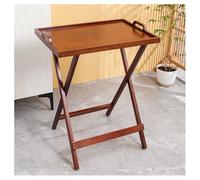 Portable Folding Table with Removable Tray - Versatile Small Desk & Coffee Table for Home & Outdoor Use - Space-Saving Design with X-s Legs