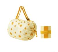 Portable Folding Tote Bag for Grocery Travel Beach Activities Reusable Large Capacity One Shoulder Nylon Cloth Build (1)